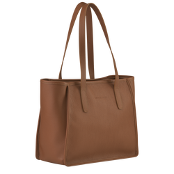 Le Foulonné L Tote bag , Caramel - Leather