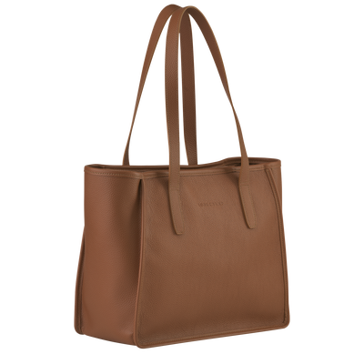 Le Foulonné Tote bag L, Caramel