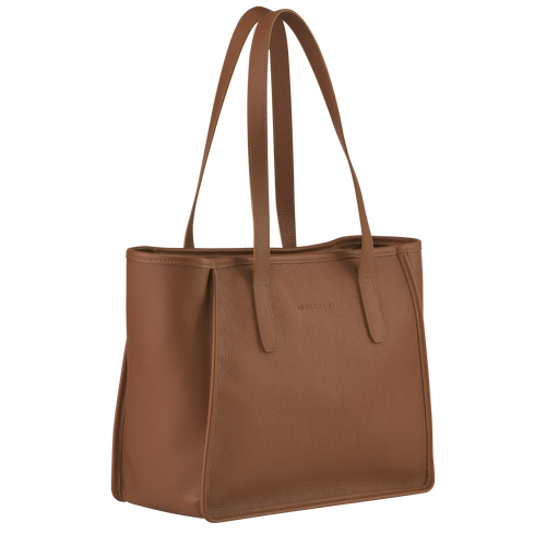 Le Foulonné L Tote bag , Caramel - Leather - View 3 of 5