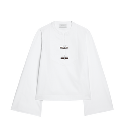 Shirt , White - Cotton poplin