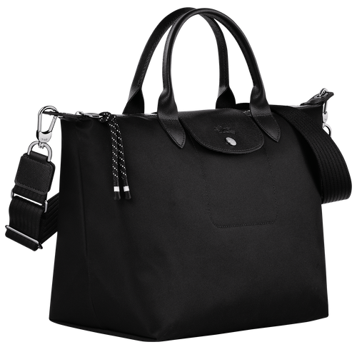 Handtasche L Le Pliage Energy , Recyceltes Canvas - Schwarz - Ansicht 2 von 5