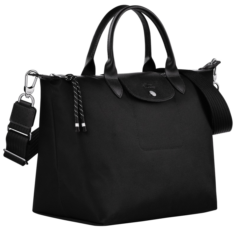 Le Pliage Energy Bolso con asa superior L , Lona reciclada - Negro  - Vista 3 de 6