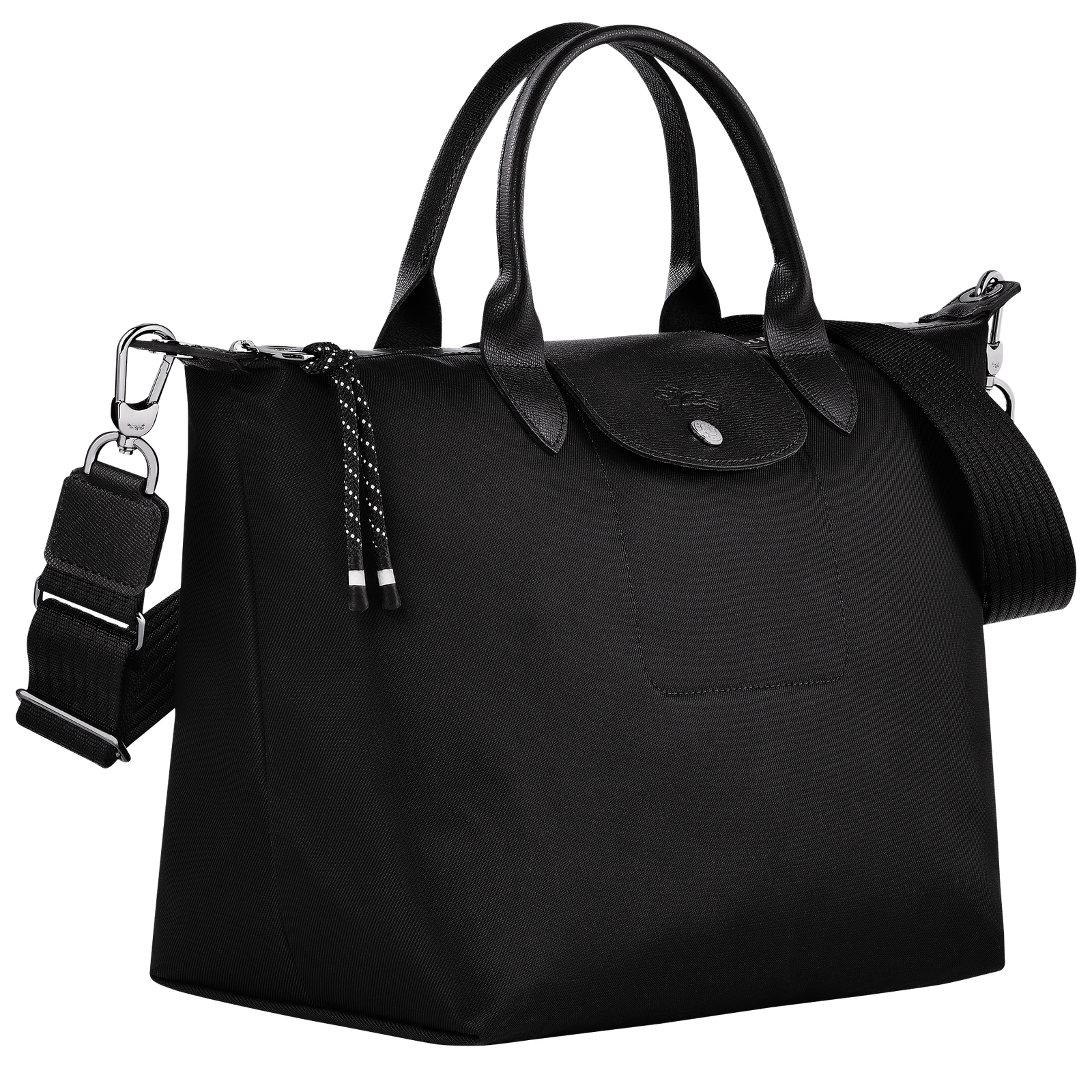 All black longchamp best sale bag