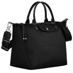 Le Pliage Energy L Handbag , Black - Recycled canvas