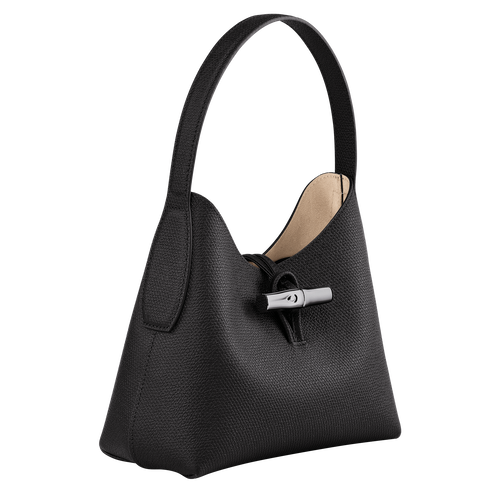 Le Roseau S Hobo bag , Black - Leather - View 3 of  5