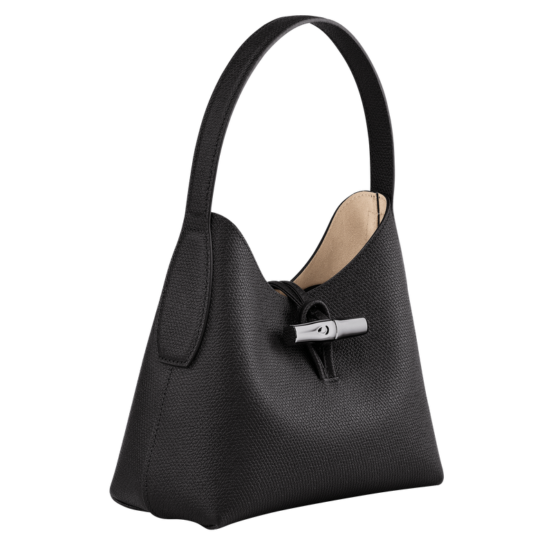Le Roseau S Hobo bag , Black - Leather  - View 3 of  5