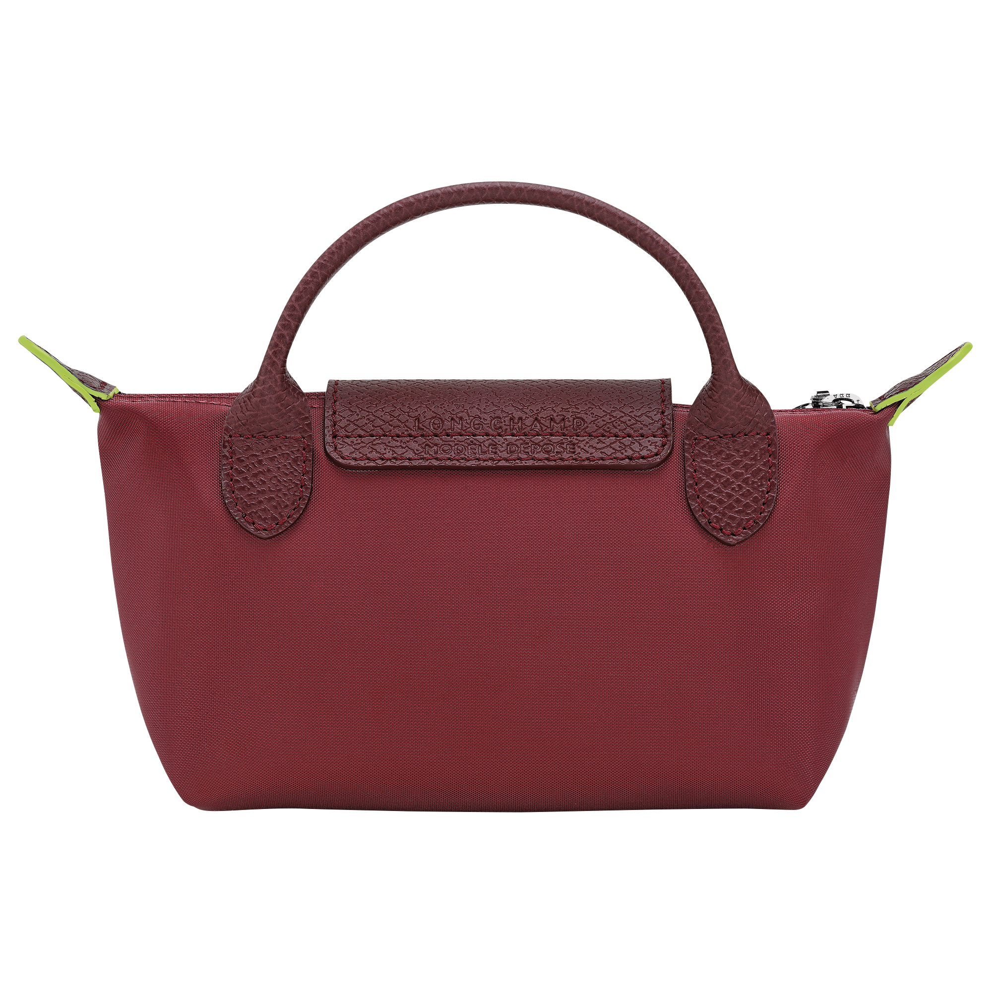 Pouch with handle, Pomegranate - View 4 of
6 - zoom in Le Pliage Green Pouch with handle, Pomegranate