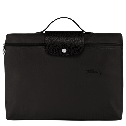 Le Pliage Green S Briefcase , Black - Recycled canvas - View 1 of 6