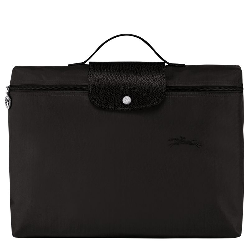 Le Pliage Green S Briefcase , Black - Recycled canvas  - View 1 of  6