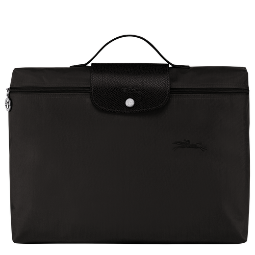 Le Pliage Green S Briefcase , Black - Recycled canvas - View 1 of  5