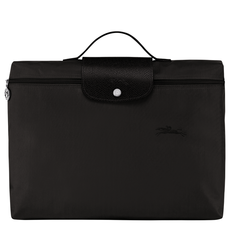 Le Pliage Green S Briefcase , Black - Recycled canvas  - View 1 of  5