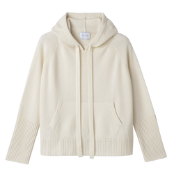 Hoodie jumper , Ecru - Knit