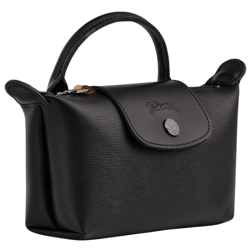 Le Pliage City Pouch with handle , Black - Canvas - View 3 of 5