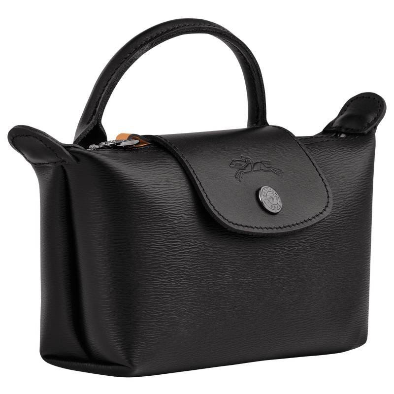 Le Pliage City Pouch with handle , Black - Canvas  - View 3 of 5