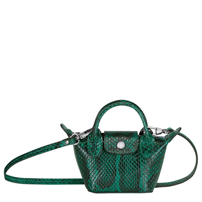 Crossbody bag XS Le Pliage Cuir Green havana (10099HRZ129) Longchamp US