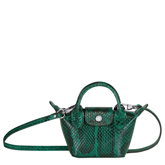 Crossbody bag XS Le Pliage Cuir Green havana (10099HRZ129) | Longchamp US