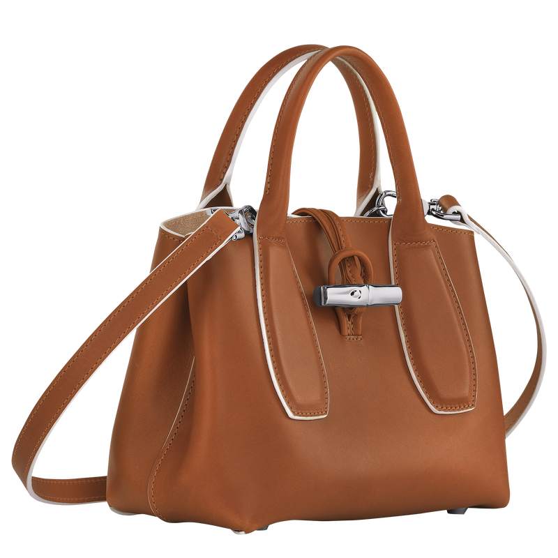 Roseau leather handbag Longchamp Brown in Leather - 15116911