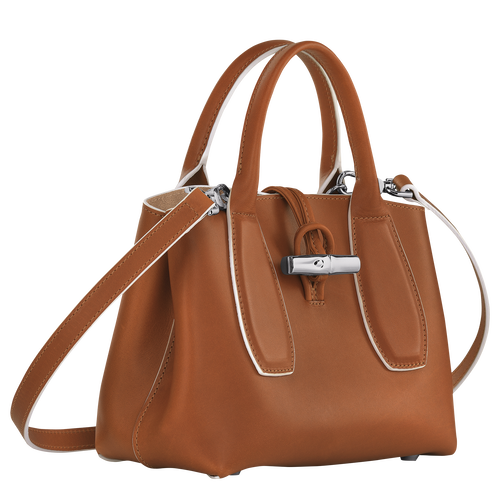 Roseau S Handbag , Cognac - Leather - View 3 of  7