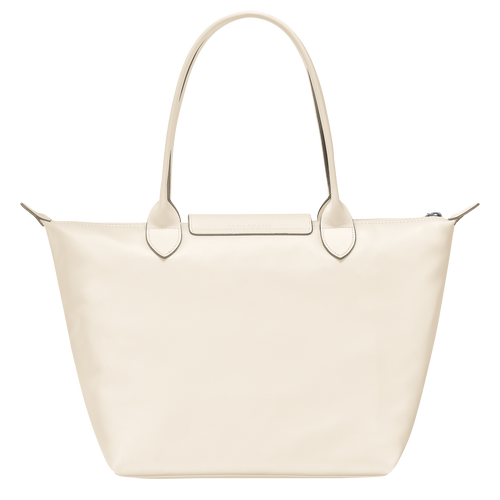 Le Pliage Xtra M Tote bag , Ecru - Leather - View 4 of  6