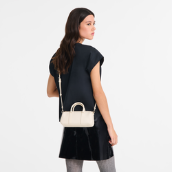 Daylong S Handbag , Ecru - Leather