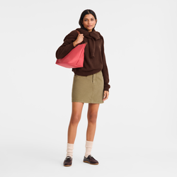 Le Pliage Original L Handbag , Strawberry - Canvas