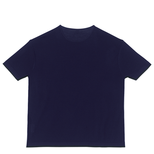 Top met korte mouwen, 006 Marineblauw Top met korte mouwen, 006 Marineblauw, hi-res