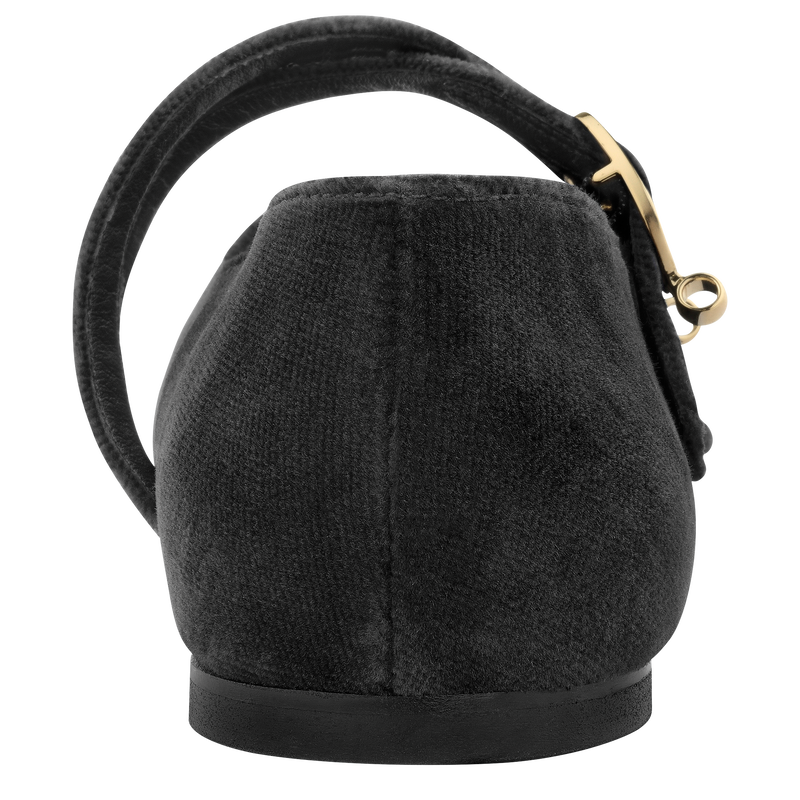 Le Foulonn&eacute; Ballerinas , Black - Leather  - View 3 of  4