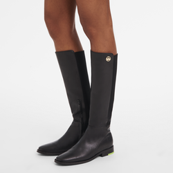 Box-trot Riding boots , Black - Leather