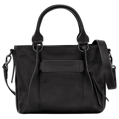 Longchamp 3D Bolso con asa superior S , Cuero - Negro