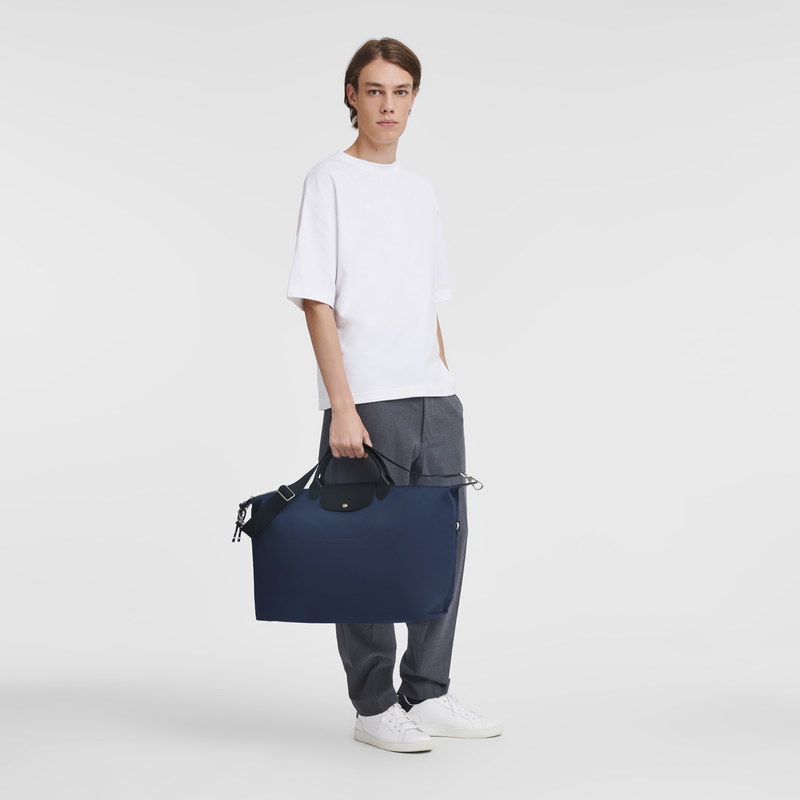 Le Pliage Energy S Travel bag , Navy - Recycled canvas  - View 2 of  6