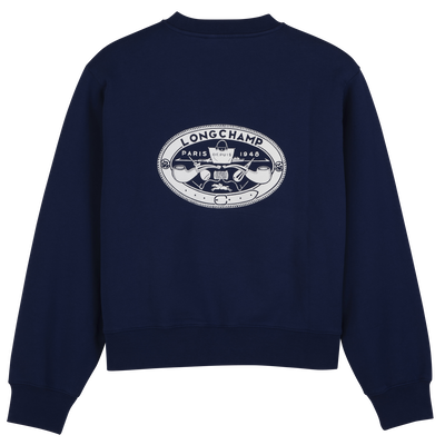 Sweatshirt , Cobalt - Printed jersey