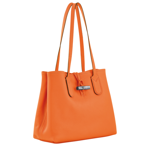 Roseau Essential M Tote bag , Orange - Leather - View 3 of 4