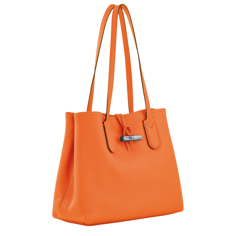 Le Roseau Essential M Tote bag , Orange - Leather  - View 3 of 4