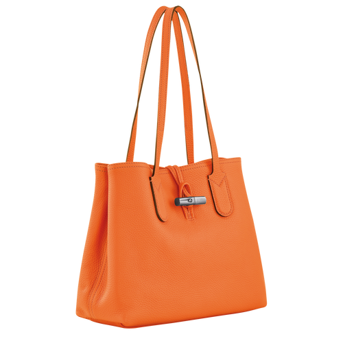 Roseau Essential M Tote bag , Orange - Leather - View 3 of 4