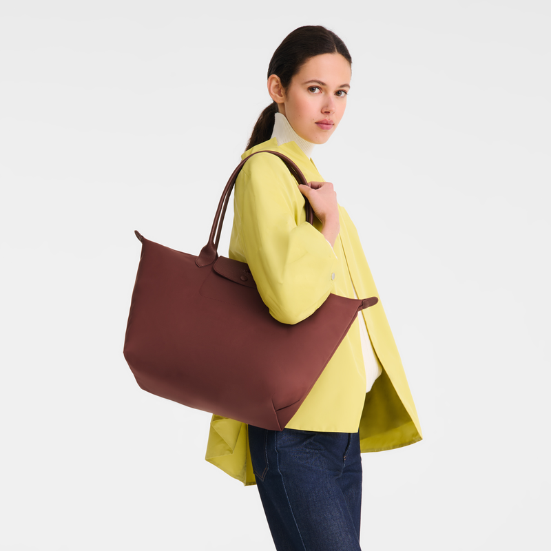 Le Pliage One Bolso shopper L , Tela - Burdeos  - Vista 8 de 8