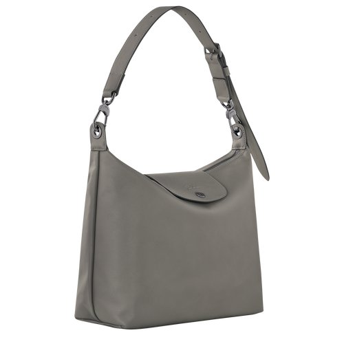 Le Pliage Xtra M Hobo bag , Turtledove - Leather - View 3 of  6