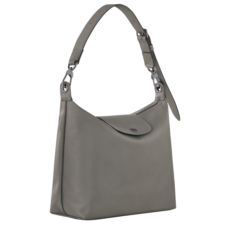 Le Pliage Xtra M Hobo bag , Turtledove - Leather  - View 3 of  6