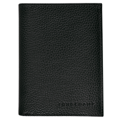 Le Foulonné Wallet , Black - Leather