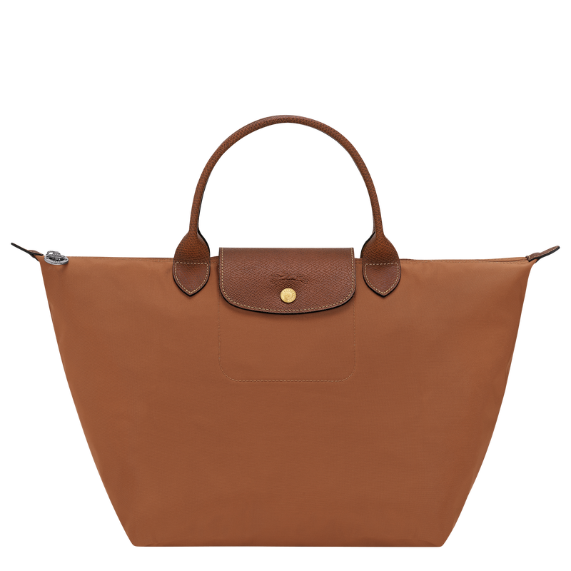 Handtasche M Le Pliage Original , Recyceltes Canvas - Cognac  - Ansicht 1 von 5