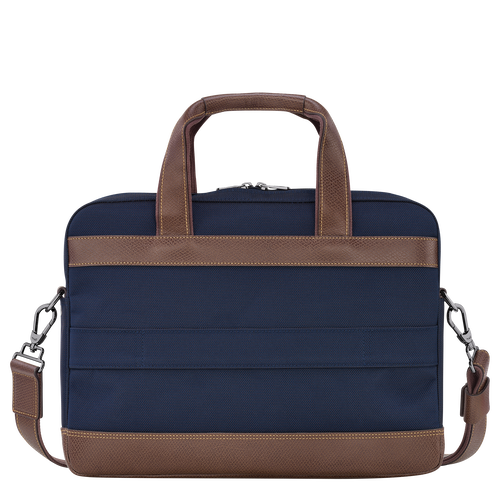 Boxford S Briefcase , Blue - Recycled canvas - View 4 of 5