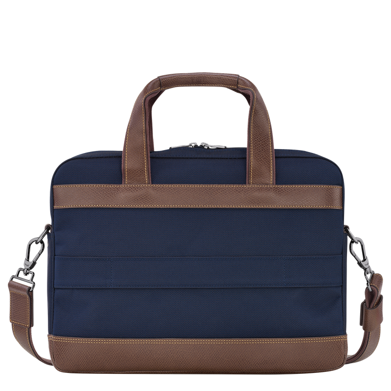Boxford S Briefcase , Blue - Recycled canvas  - View 4 of  5