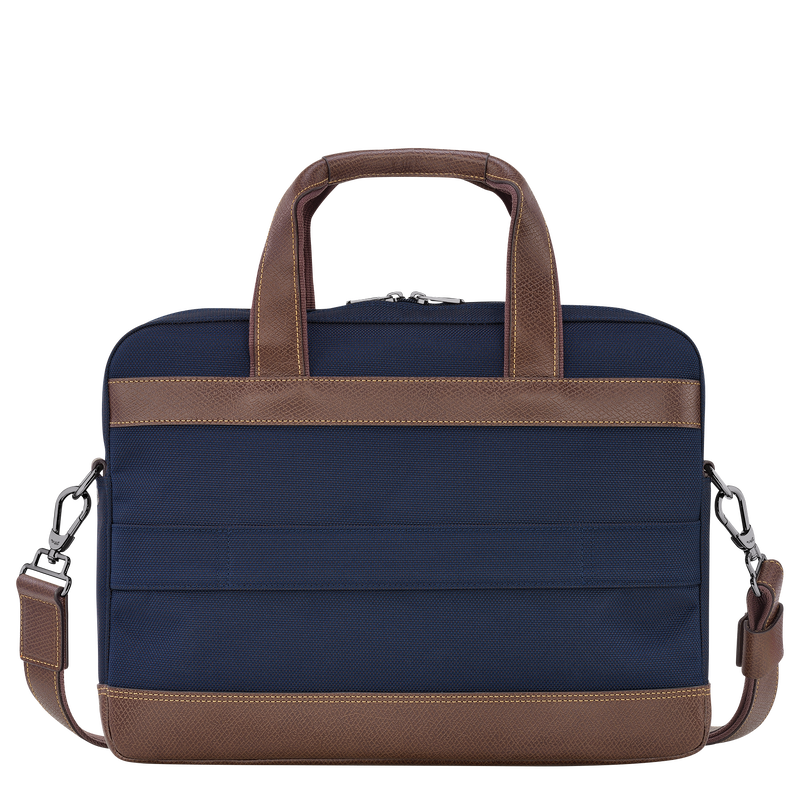 Boxford S Briefcase , Blue - Canvas  - View 4 of  5