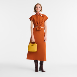 Le Roseau S Handbag , Nutmeg - Leather