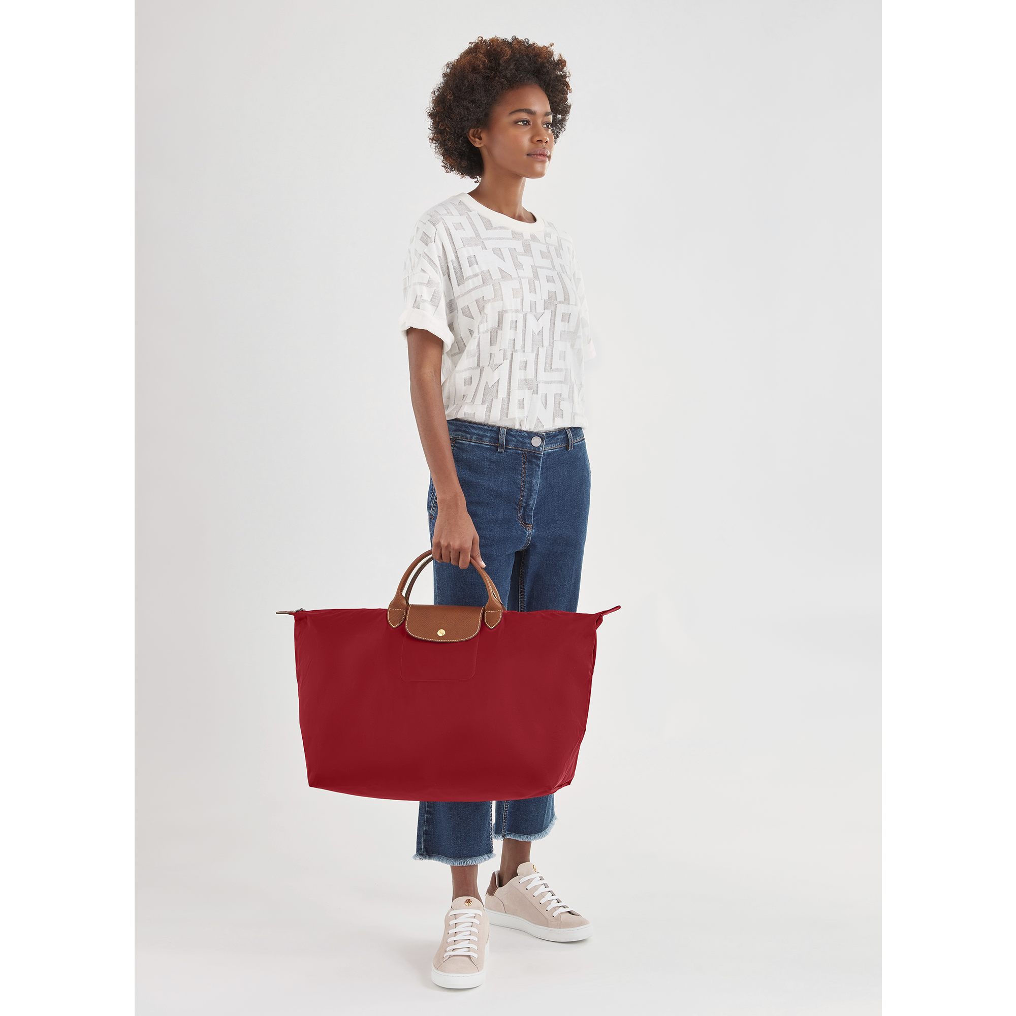 longchamp le pliage red