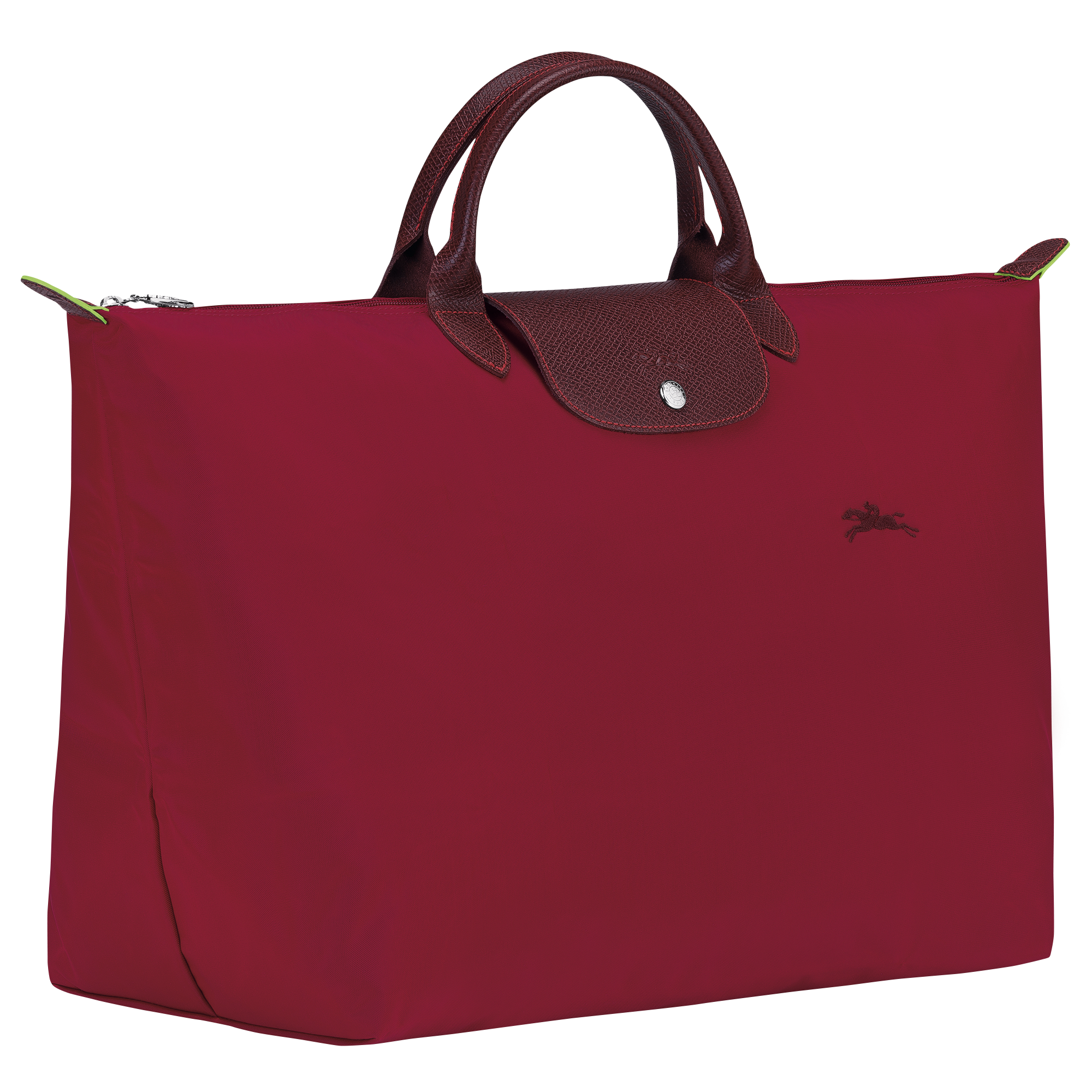 red overnight bag