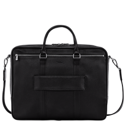 Le Foulonné Briefcase L, Black