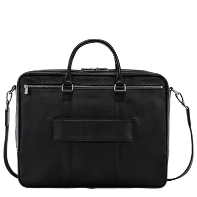 Le Foulonné Briefcase L, Black