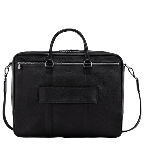 Le Foulonné L Briefcase , Black - Leather - View 4 of  5