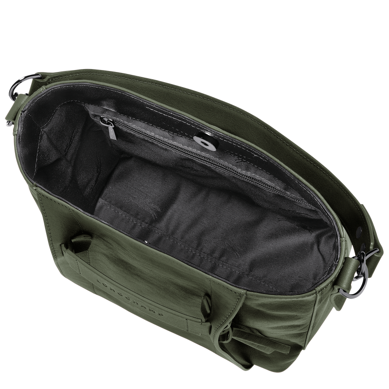 Longchamp 3D S 크로스 바디백 , 카키 - 가죽  - 5 이미지 보기 6