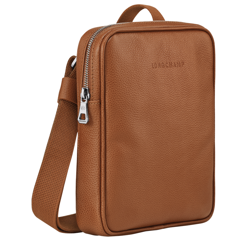 Le Foulonné XS Crossbody bag , Caramel - Leather  - View 3 of  4